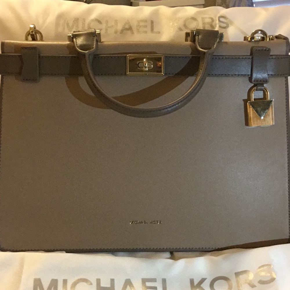 Michael Kors TATIANA satchel  TRFFL/MUSHRM